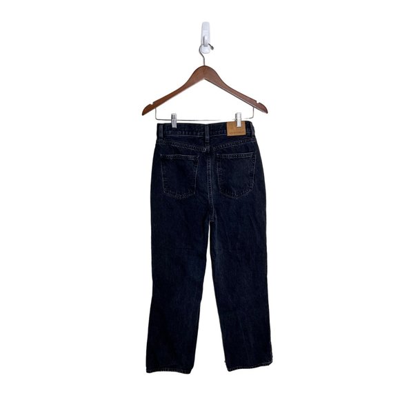Denim forum the pin up‎ super high straight 28L black denim organic cotton sz 27 - Picture 2 of 8